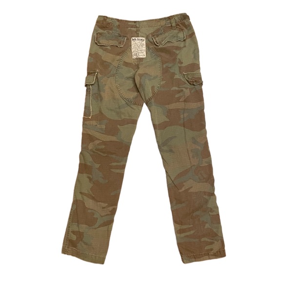 Da Nang Camouflage Baggy Studded Cargo Pants Green Size XS - Picture 4 of 10